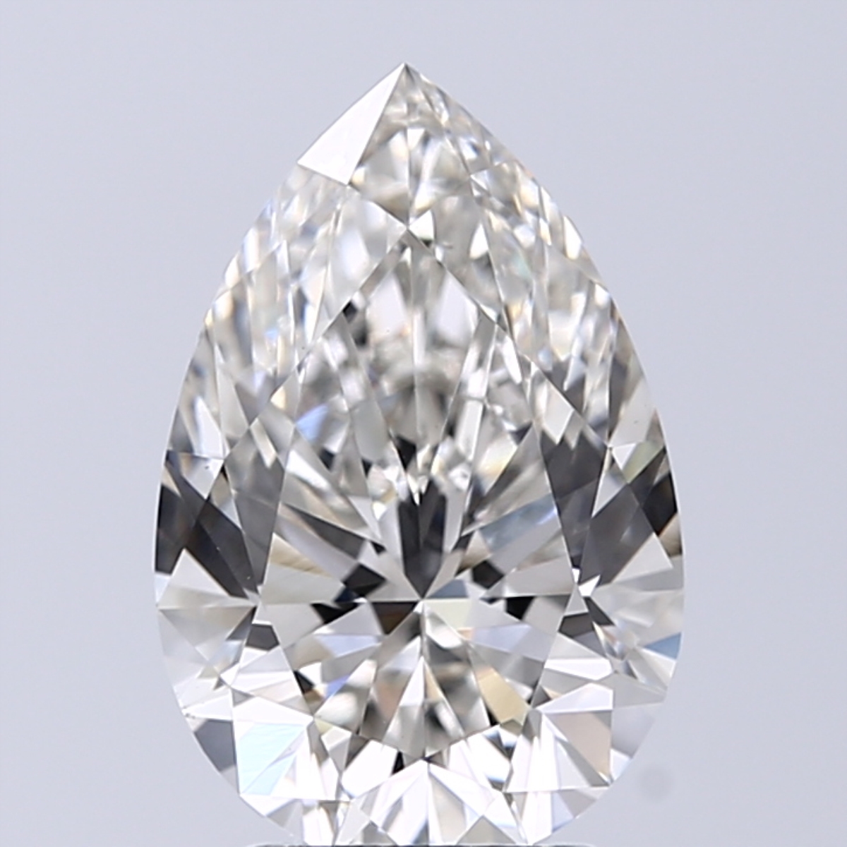 3.02 Carat H-VS1 Ideal Pear Diamond