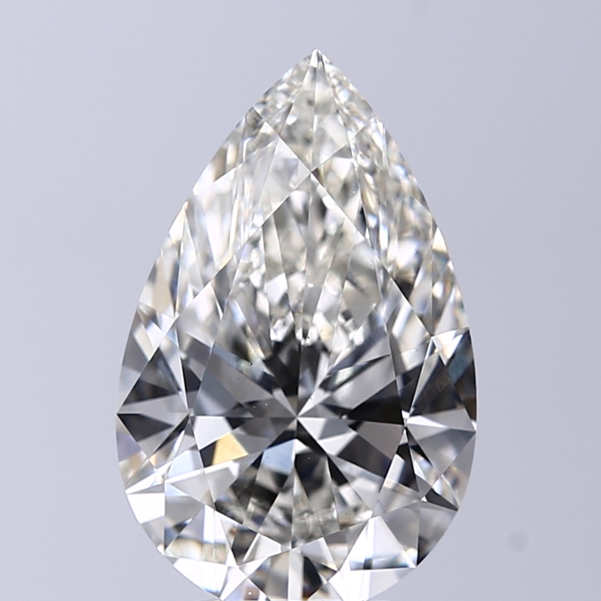 4.71 Carat H-VS1 Ideal Pear Diamond