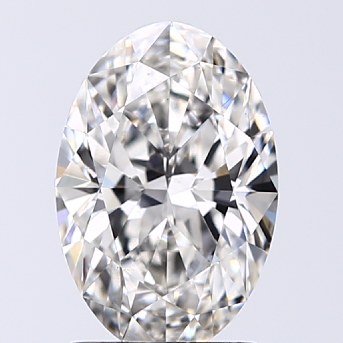 1.53 Carat H-VS1 Ideal Oval Diamond