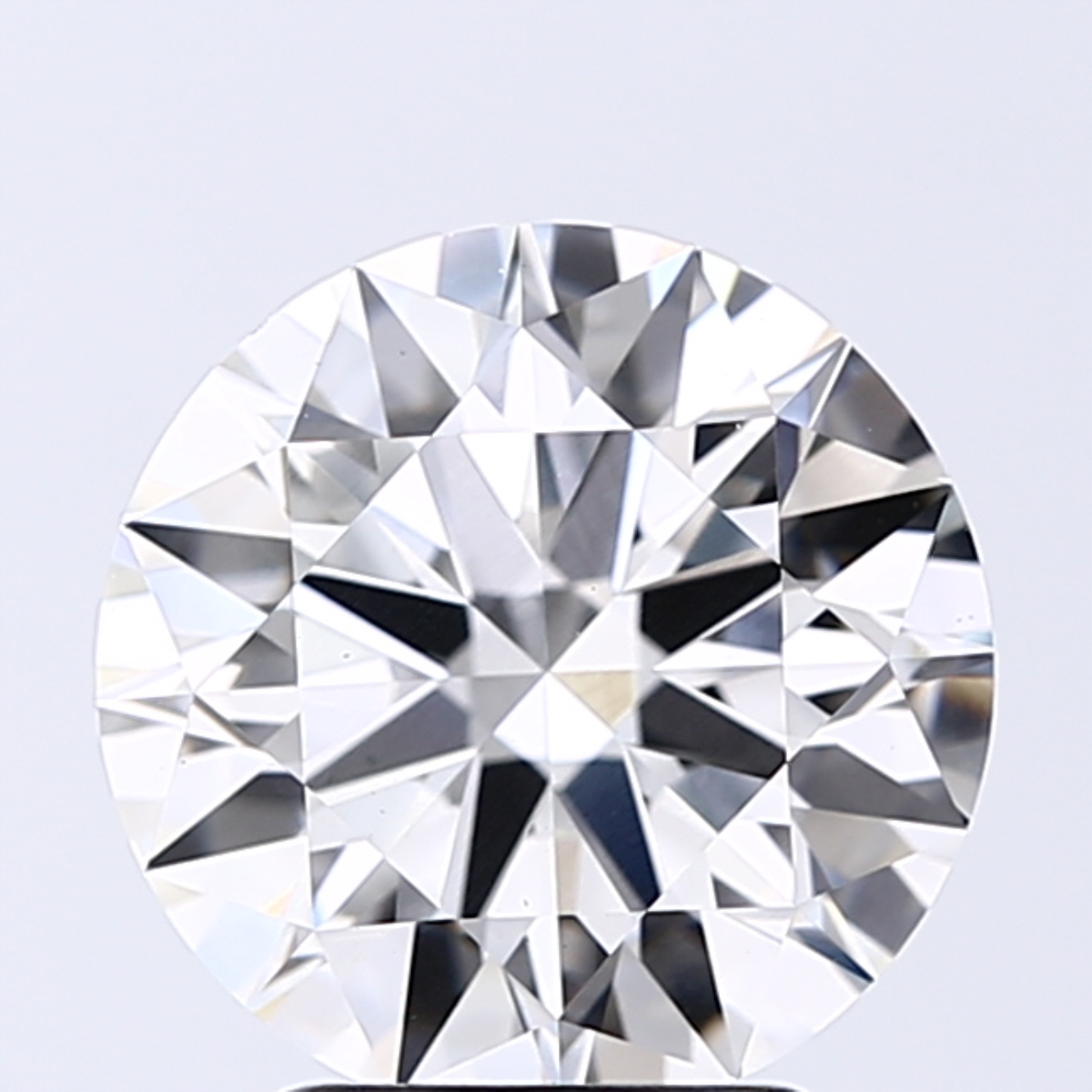 3.07 Carat H-VS1 Ideal Round Diamond