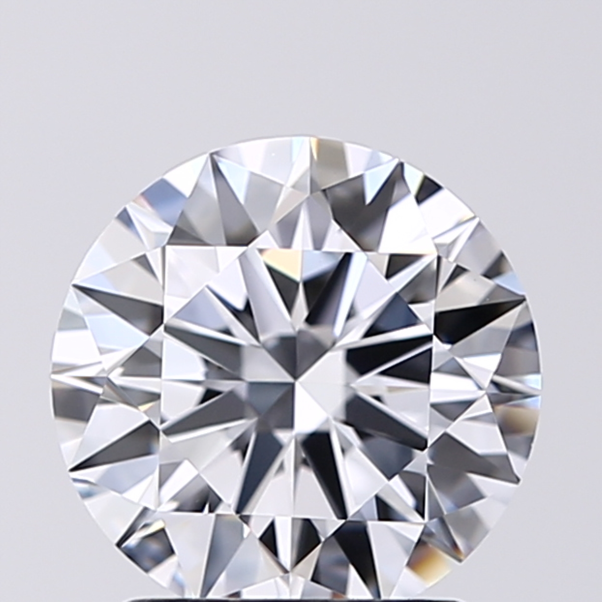 1.63 Carat H-VVS2 Ideal Round Diamond