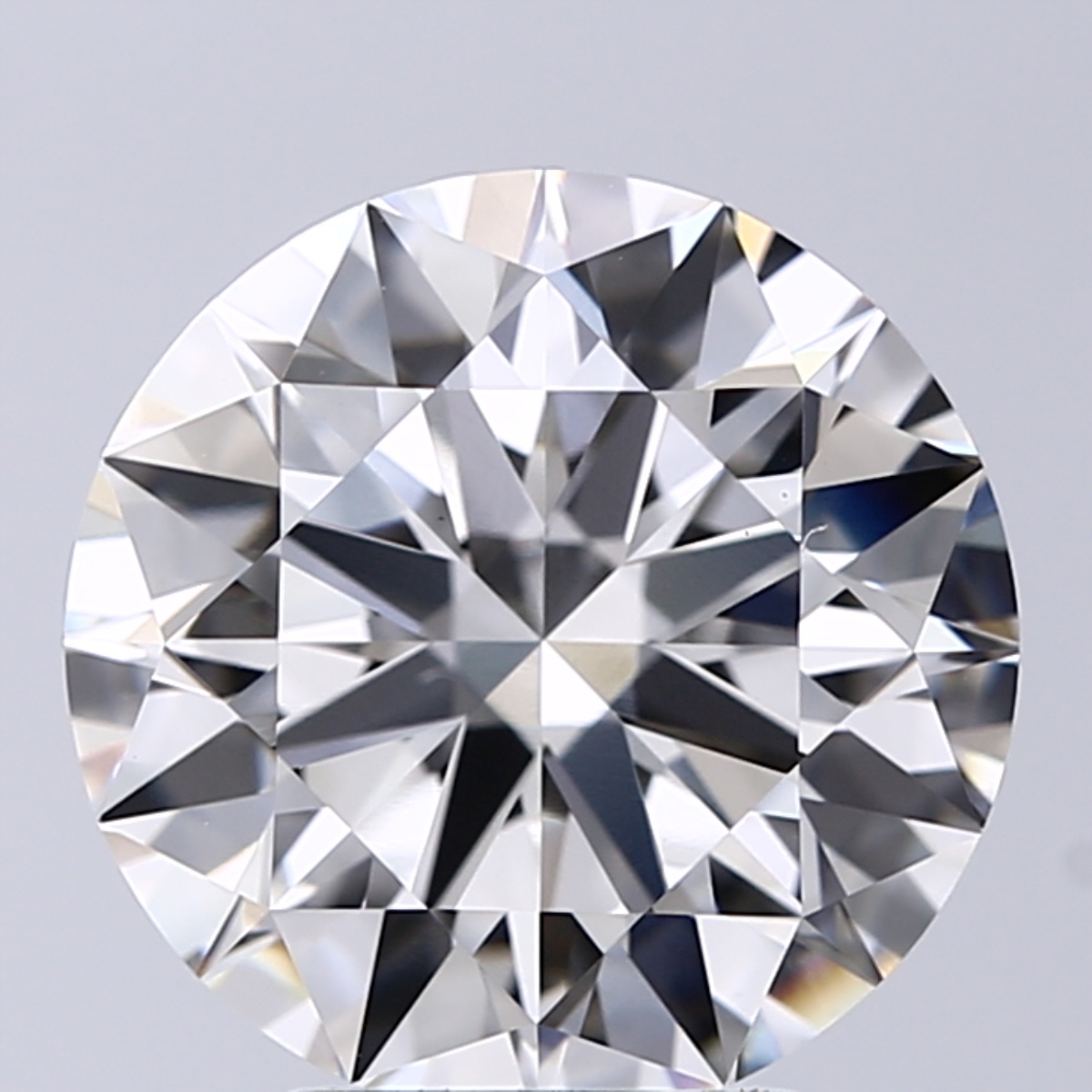 3.57 Carat H-VS1 Ideal Round Diamond
