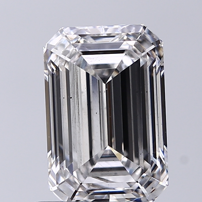 2.90 Carat F-VS2 Ideal Emerald Diamond