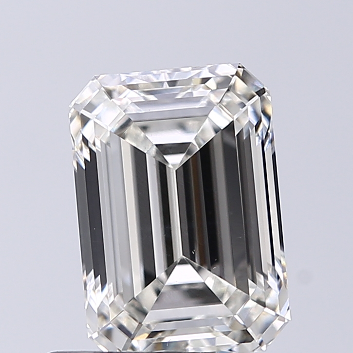 2.54 Carat H-VS1 Ideal Emerald Diamond