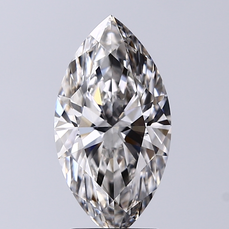 2.51 Carat G-VVS2 Ideal Marquise Diamond