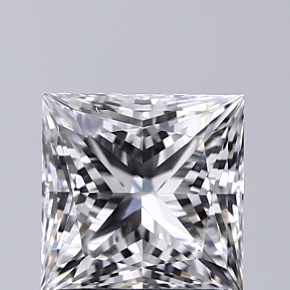 1.28 Carat E-VS1 Ideal Princess Diamond