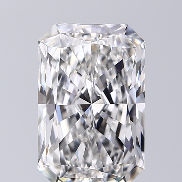 2.33 Carat F-VVS2 Ideal Radiant Diamond