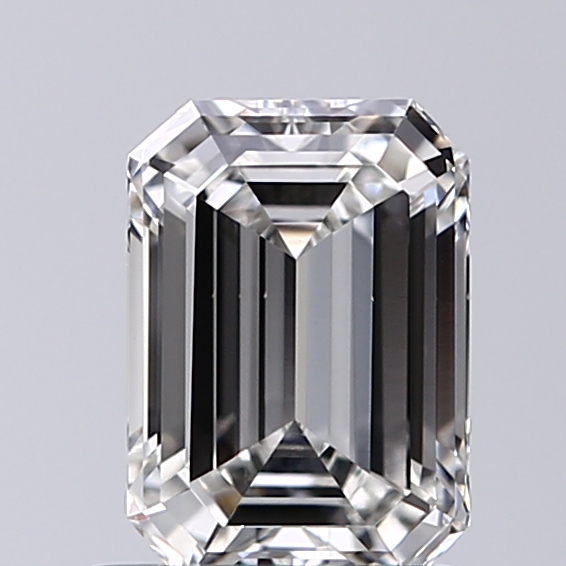 1.00 Carat F-VS2 Ideal Emerald Diamond