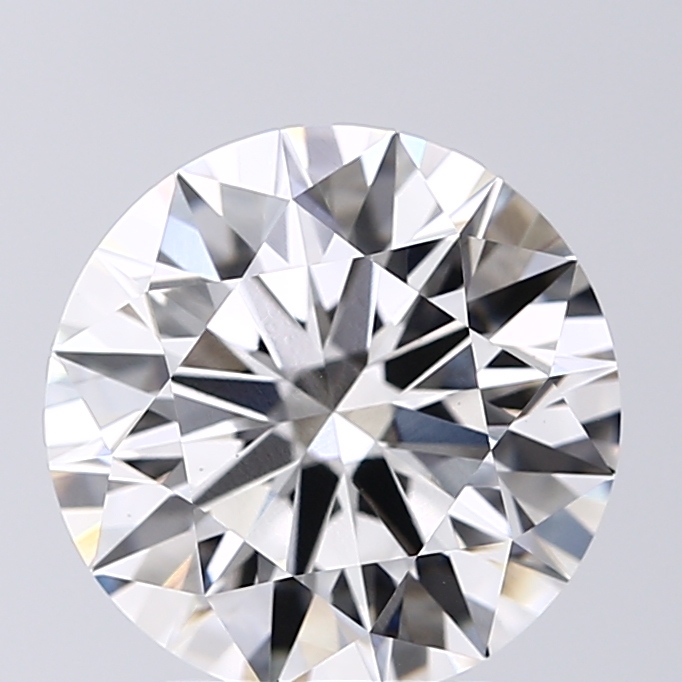 2.84 Carat F-VS1 Ideal Round Diamond