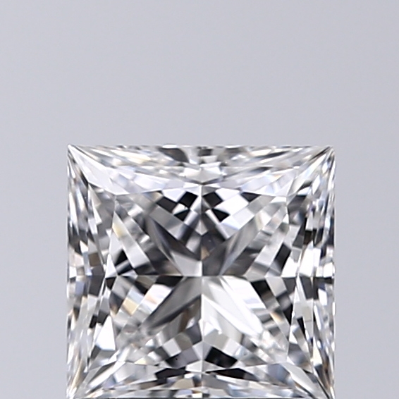 1.00 Carat D-VS1 Ideal Princess Diamond